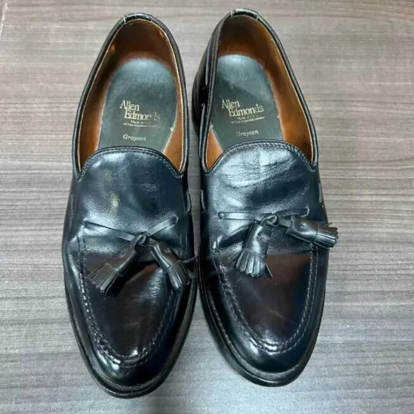 Allen Edmonds Other - Allen Edmond Grayson black tassel slip on loafer 7.5 D